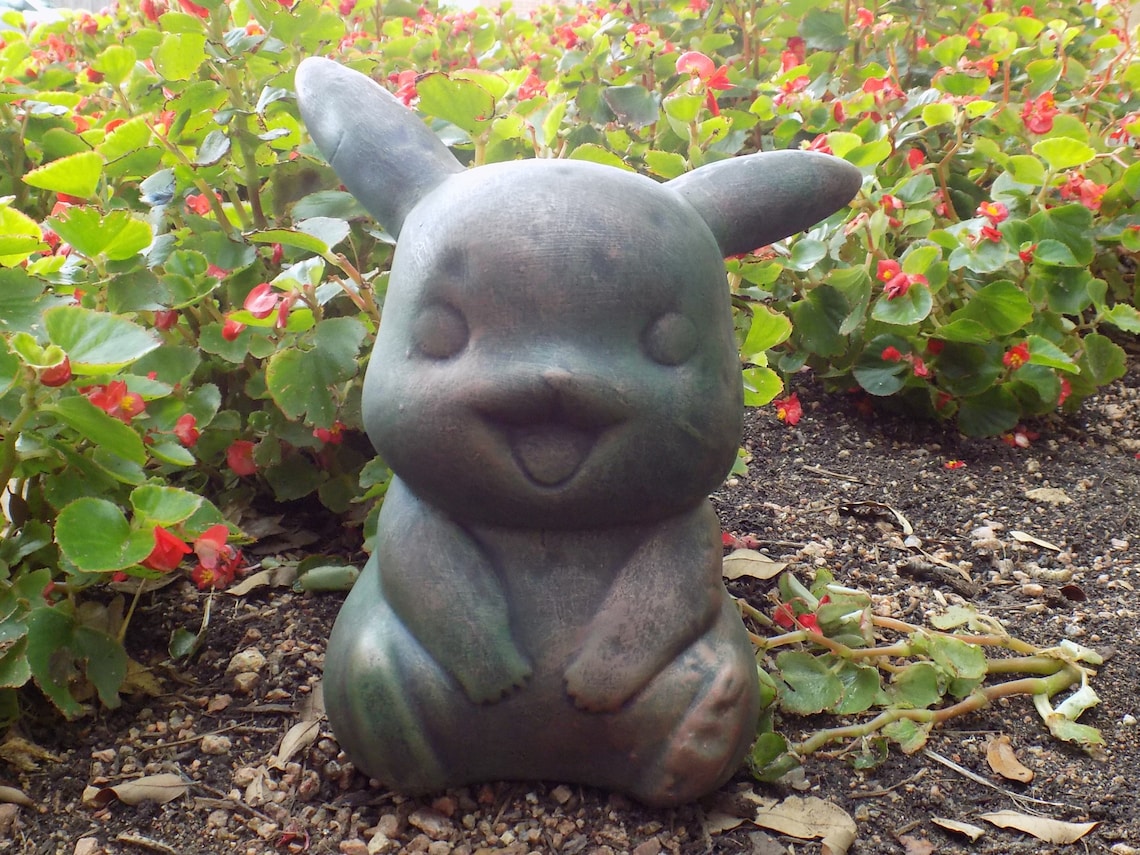 Pokémon Pikachu Concrete Statue Home or Garden Décor Etsy
