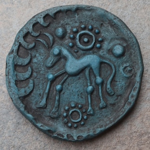 Iron Age Iceni Coin Plaque "Blueish"