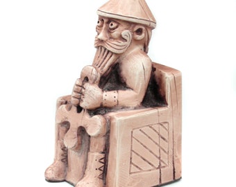 Thor Sitting With Hammer Lewis Inspired Chess Piece 