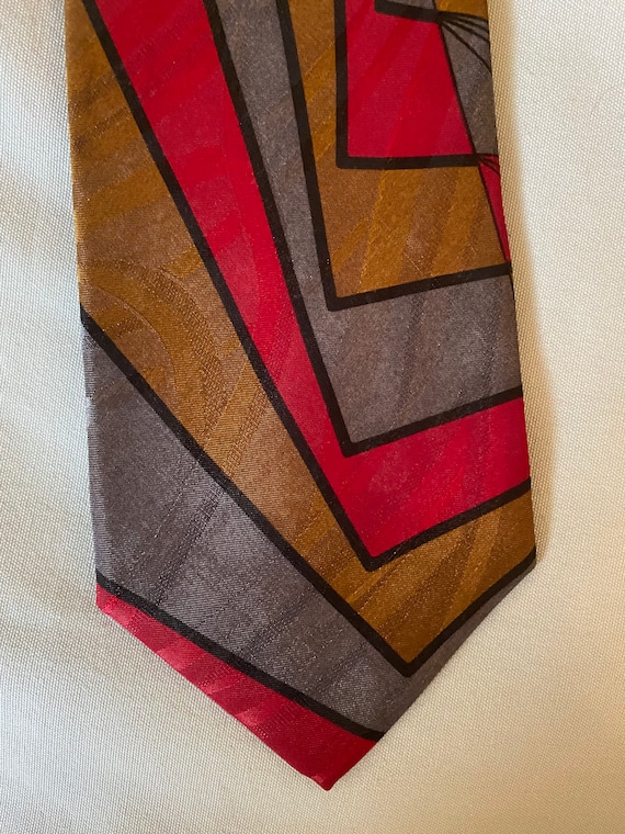 VTG Pierre Balmain Paris Art Deco Tie