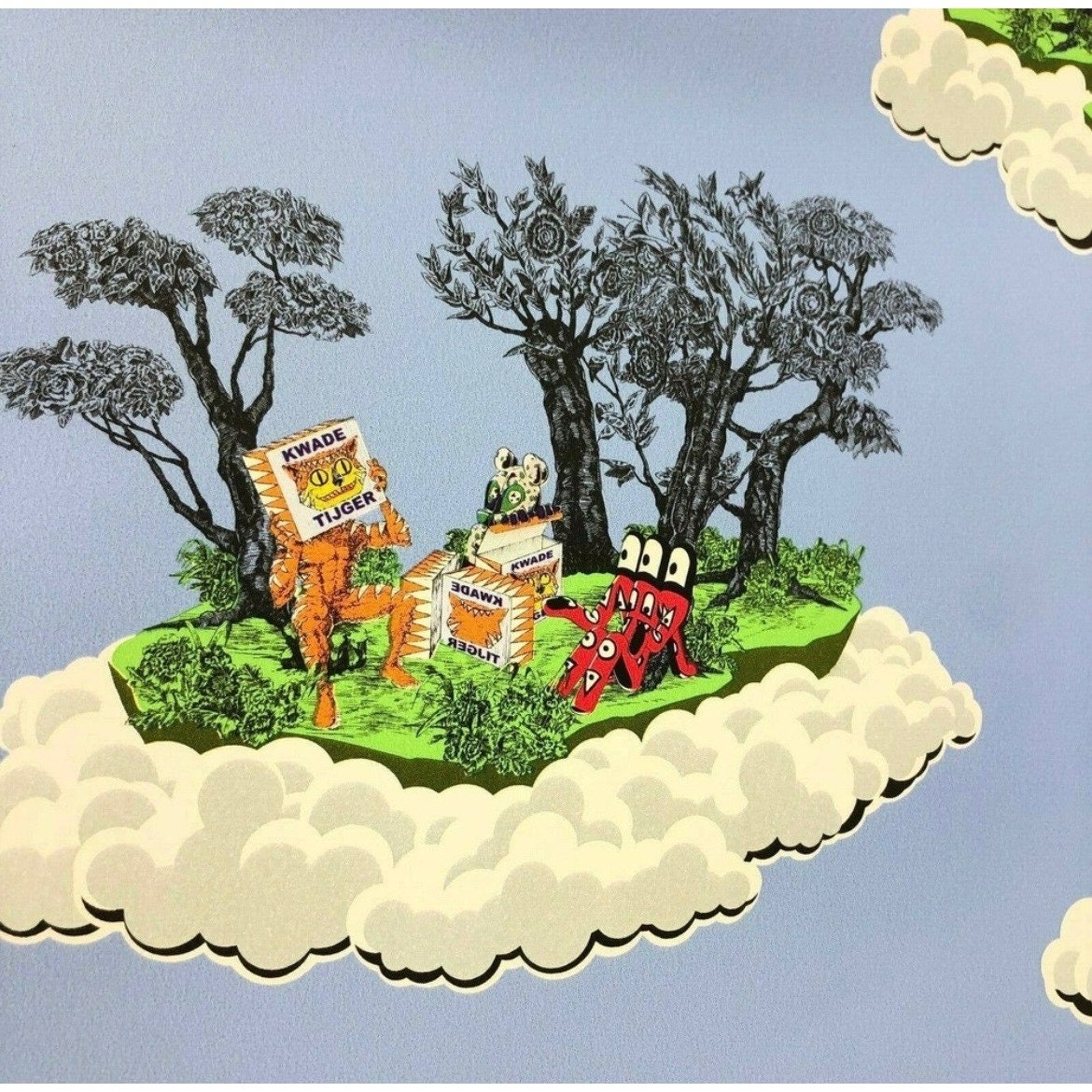 4 Rolls NWT IKEA Glolande Wallpaper Monster Island Walter