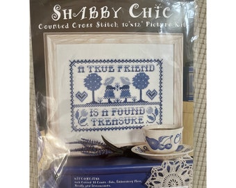 NIB Design Works Crafts Counted Cross Stitch Kit 9951 Shabby Chic Country Prim