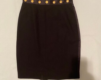 NWOT VTG Les Copains 42 4 6 Pencil Skirt 80’s