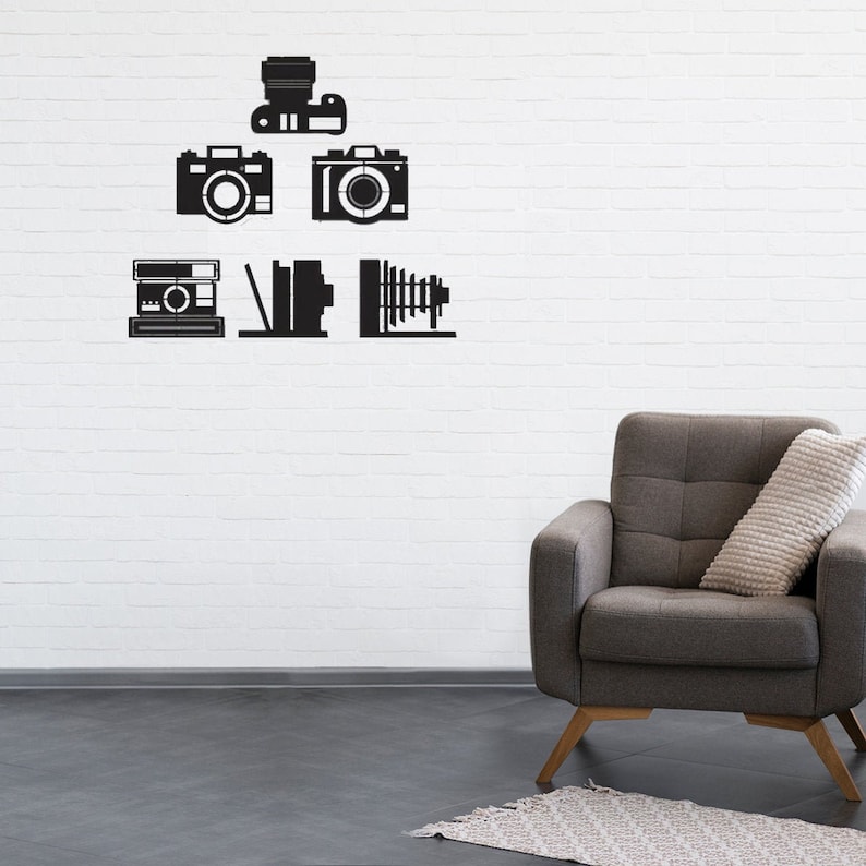 Vintage Cameras Metal Wall Decor Photograph Studio Decor Etsy