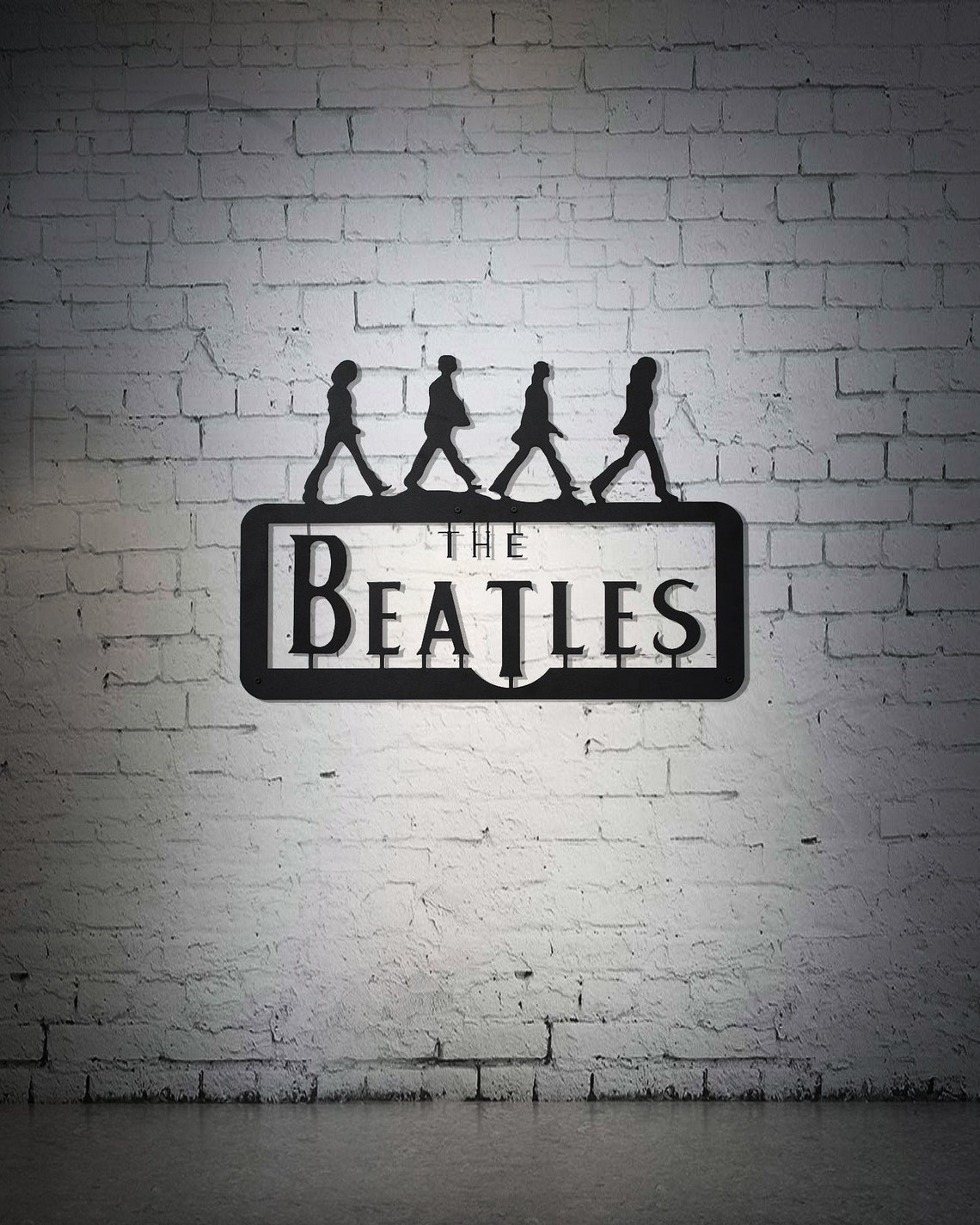 The Beatles metal wall decor Music wall accecuary mancave Etsy