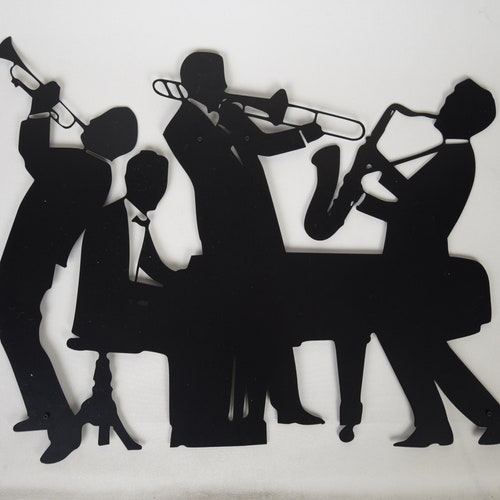 Jazz Group Wall Decor Metal Jazz Group Sign New Orleans Jazz Etsy