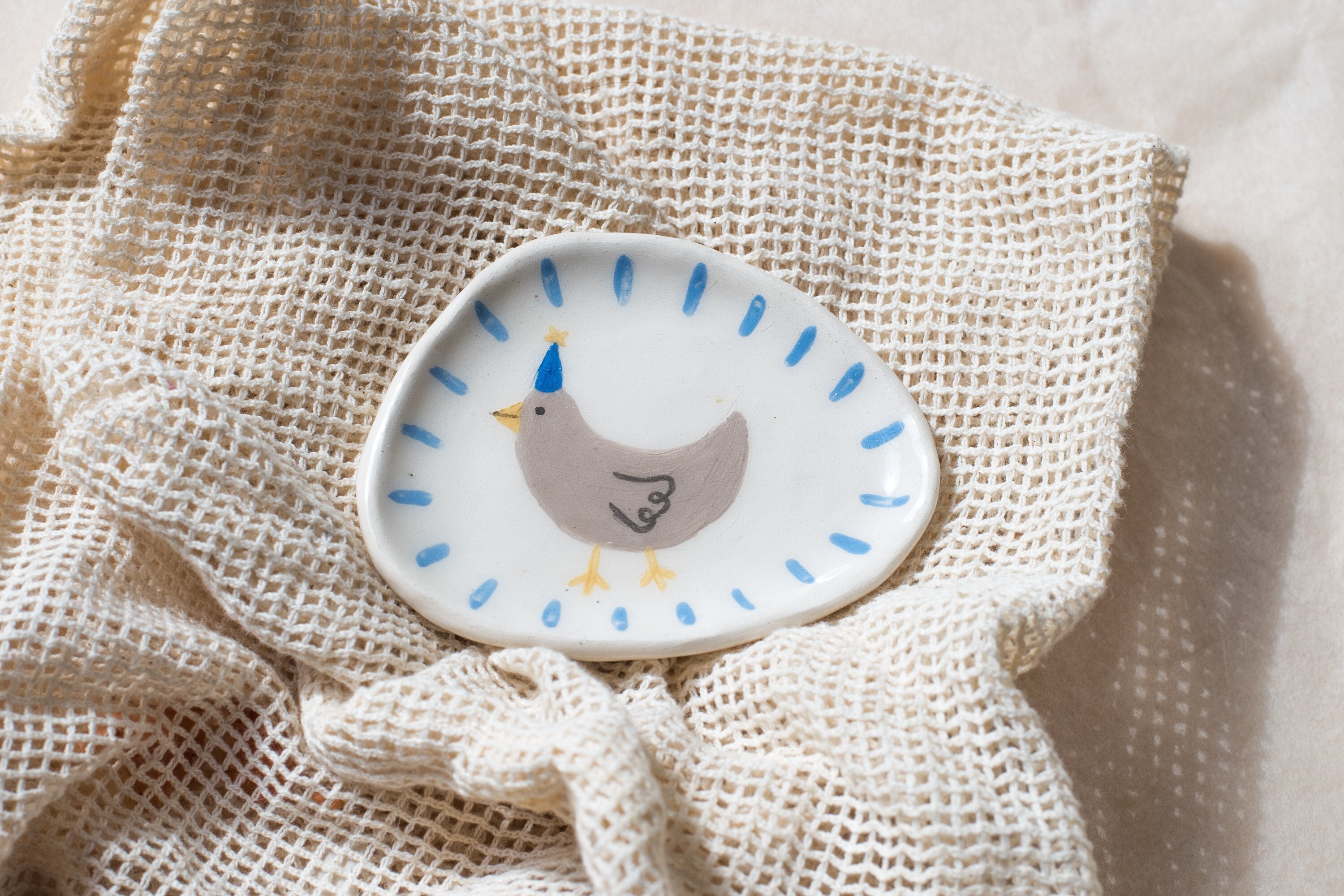 Coupelles à Bijoux Illustrée Poulette