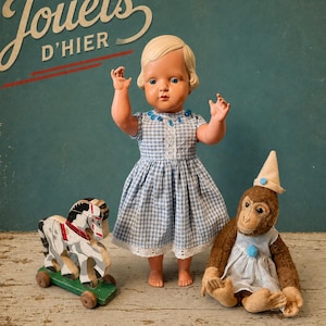 Vintage German Celluloid Doll: 1930s Schöberl & Becker Celba Warenfabrik