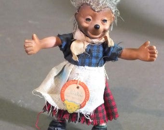 Steiff Miniature Micki Girl d'epoca (1961–1964) – Rara bambola da 9 cm