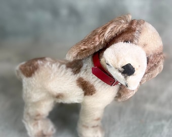 Steiff's 7 inch Brown and White Standing Cockie Cocker Spaniel  RARE