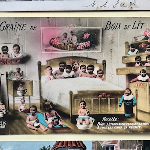 Lot de 3 cartes postales anciennes RARES avec bébé