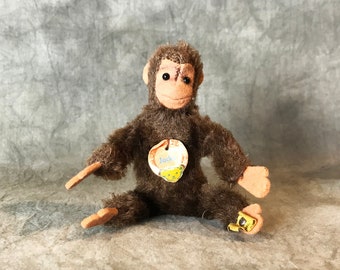 Steiff brown  little monkey Jocko with ALL IDs