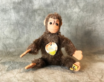 Steiff brown  little monkey Jocko with ALL IDs