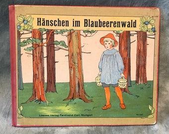 Antique children book Hänschen im Blaubeerenwald