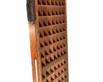 Antique  Wooden Printers Tray Drawer – Display Shadow Box Storage