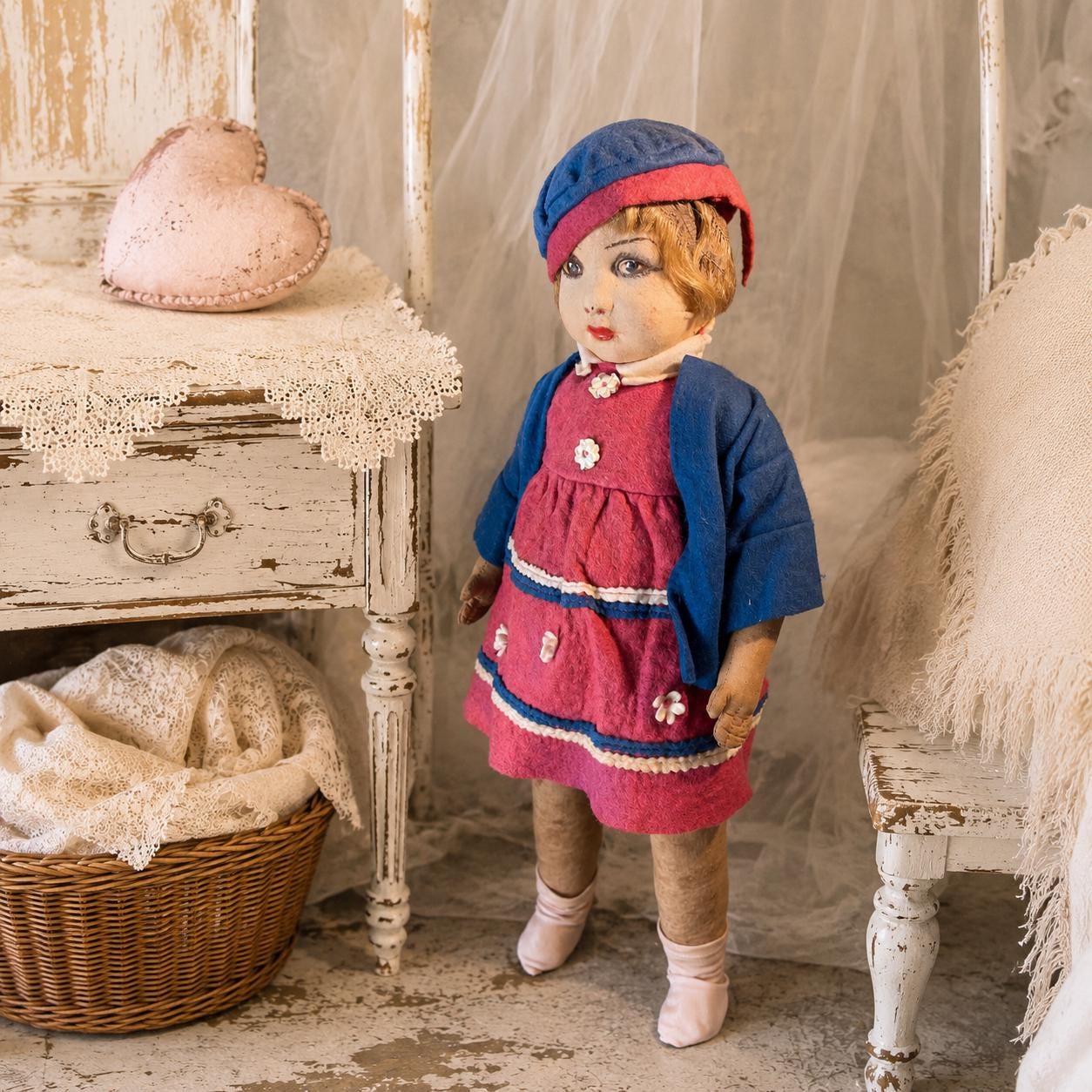 Lenci Felt Doll - Etsy