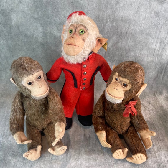 Vintage Schuco Yes/no Monkey: 1950s Mohair Plush Toy, RARE - Etsy