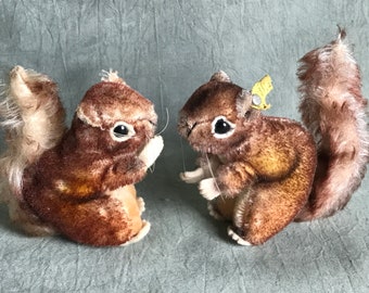 Couple of Steiff Perri Squirrels (price for 2)