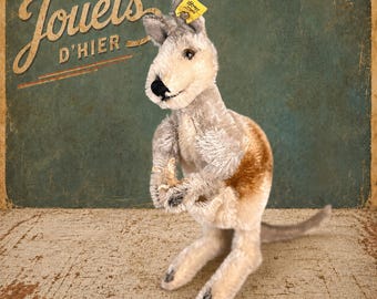 Steiff Kangaroo With Joey – 1950s German Toy - Etsy