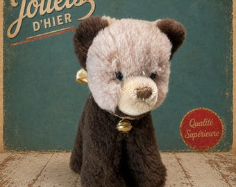 Orsetto di peluche vintage anni '70 Steiff Tapsy con bottone