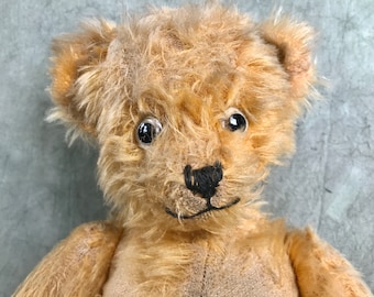 Antique German Mohair Teddy Bear: 1920s Collectible Jointed Bear