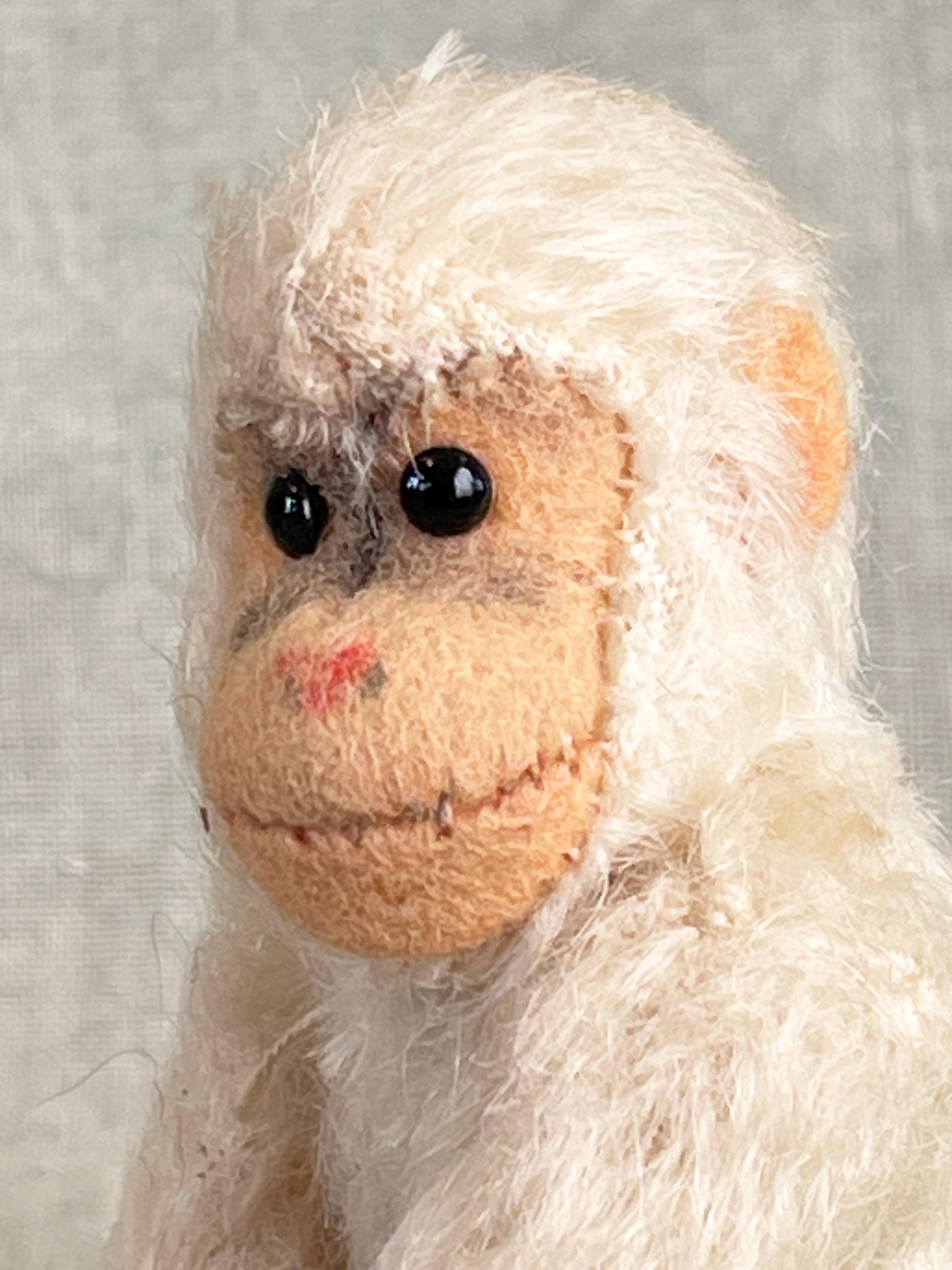 Adorable Steiff Jocko Monkeys WHITE Little Monkey Jocko With