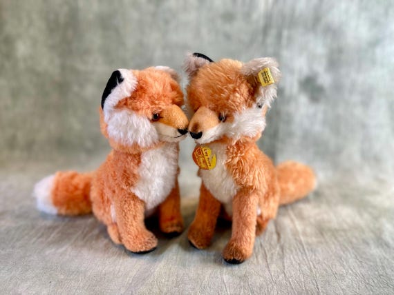 Steiff Cosy Fuzzy Fox, With Steiff Button - Etsy