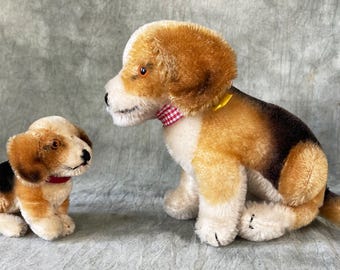 Steiff BIG Biggie Beagle With Button RARE - Etsy