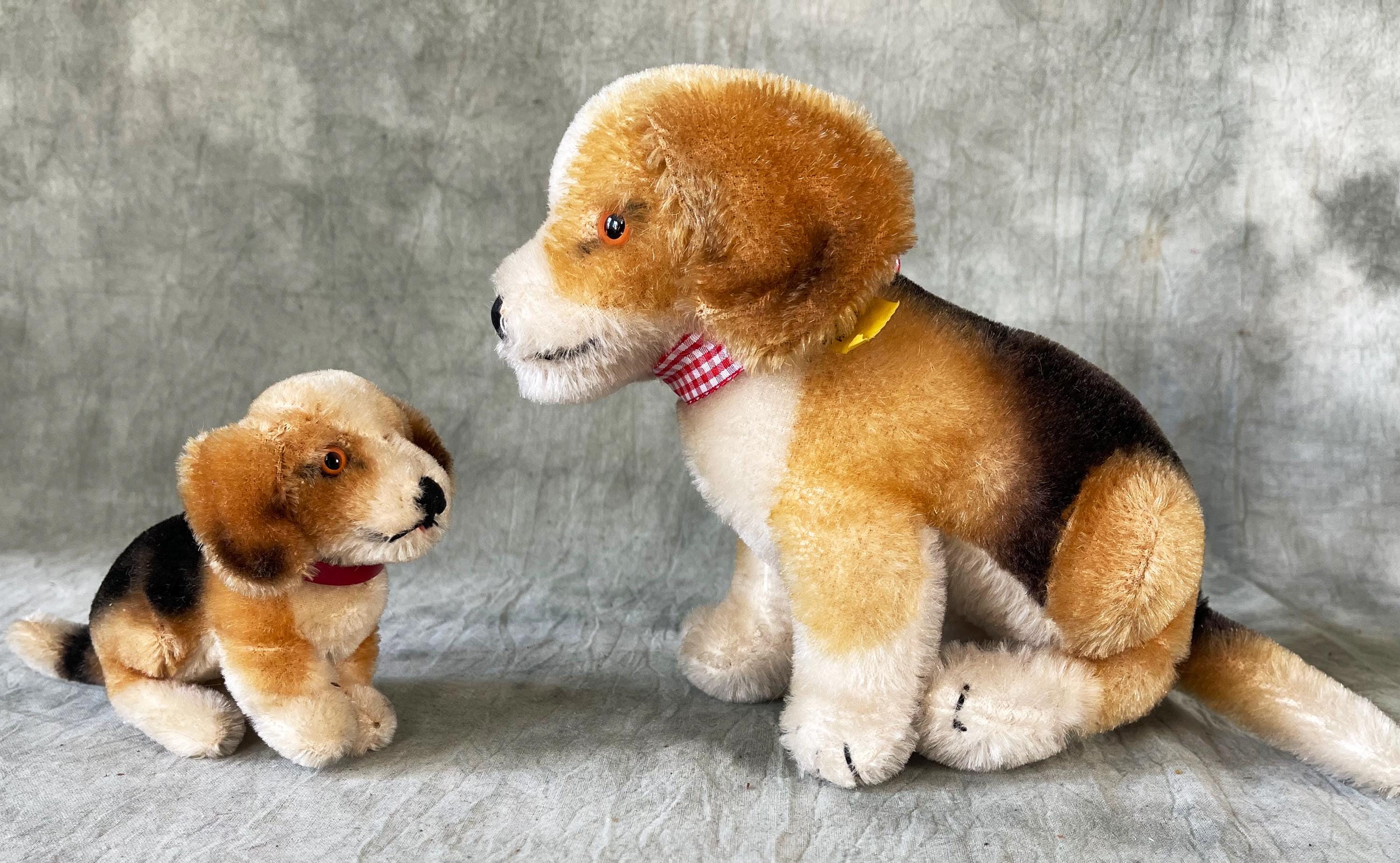 Steiff BIG Biggie Beagle With Button RARE - Etsy
