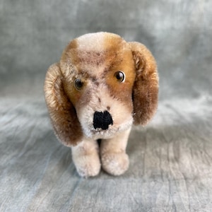 Steiff Dog Basset, zeldzaam, alleen 1961-63