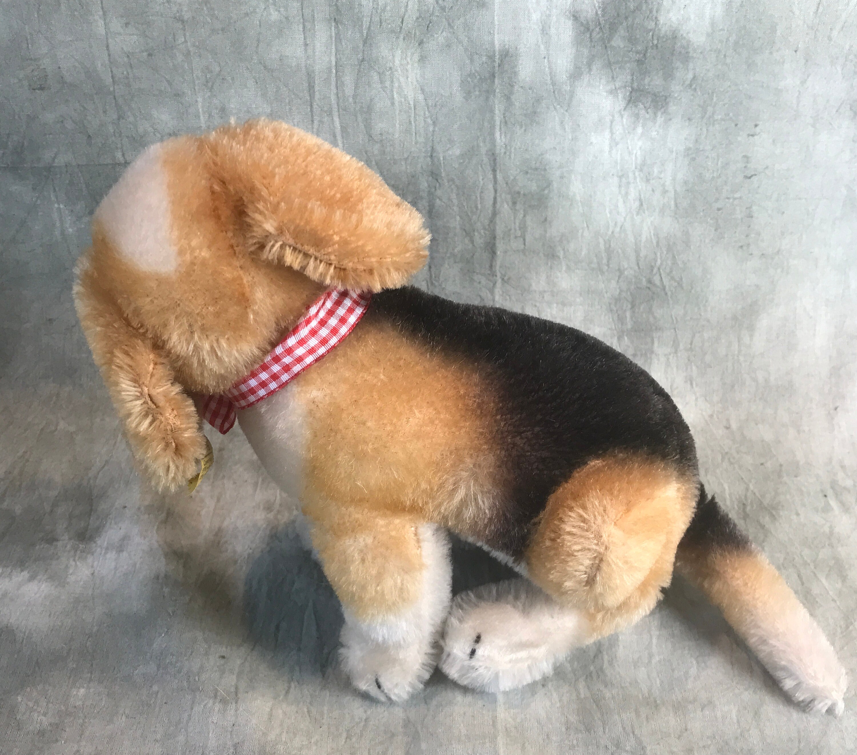 Steiff BIG Biggie Beagle With Button RARE - Etsy