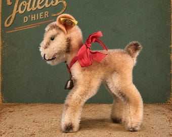 Vintage Steiff Zicky Goat With Bell and Bow ALL Ids - Etsy