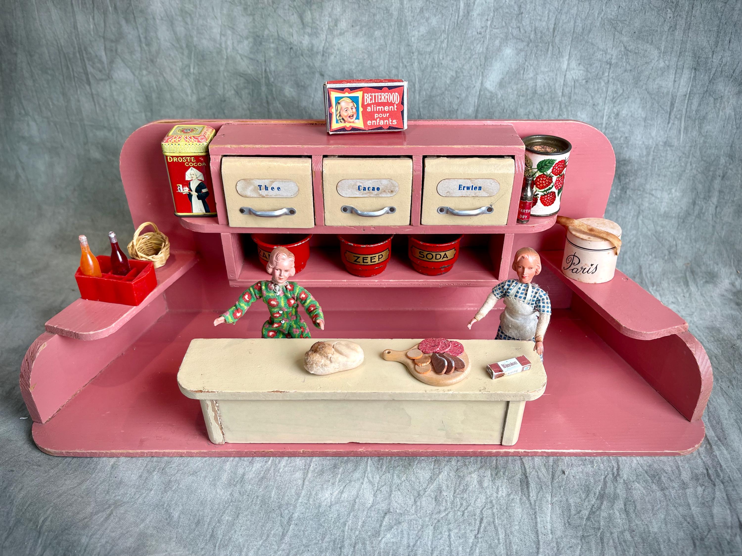 ancien panier à salade miniature jeux jouet de poupée début
