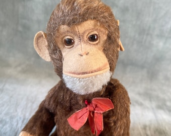 Well Loved Antique Schuco Yes No Bellhop Monkey - Etsy