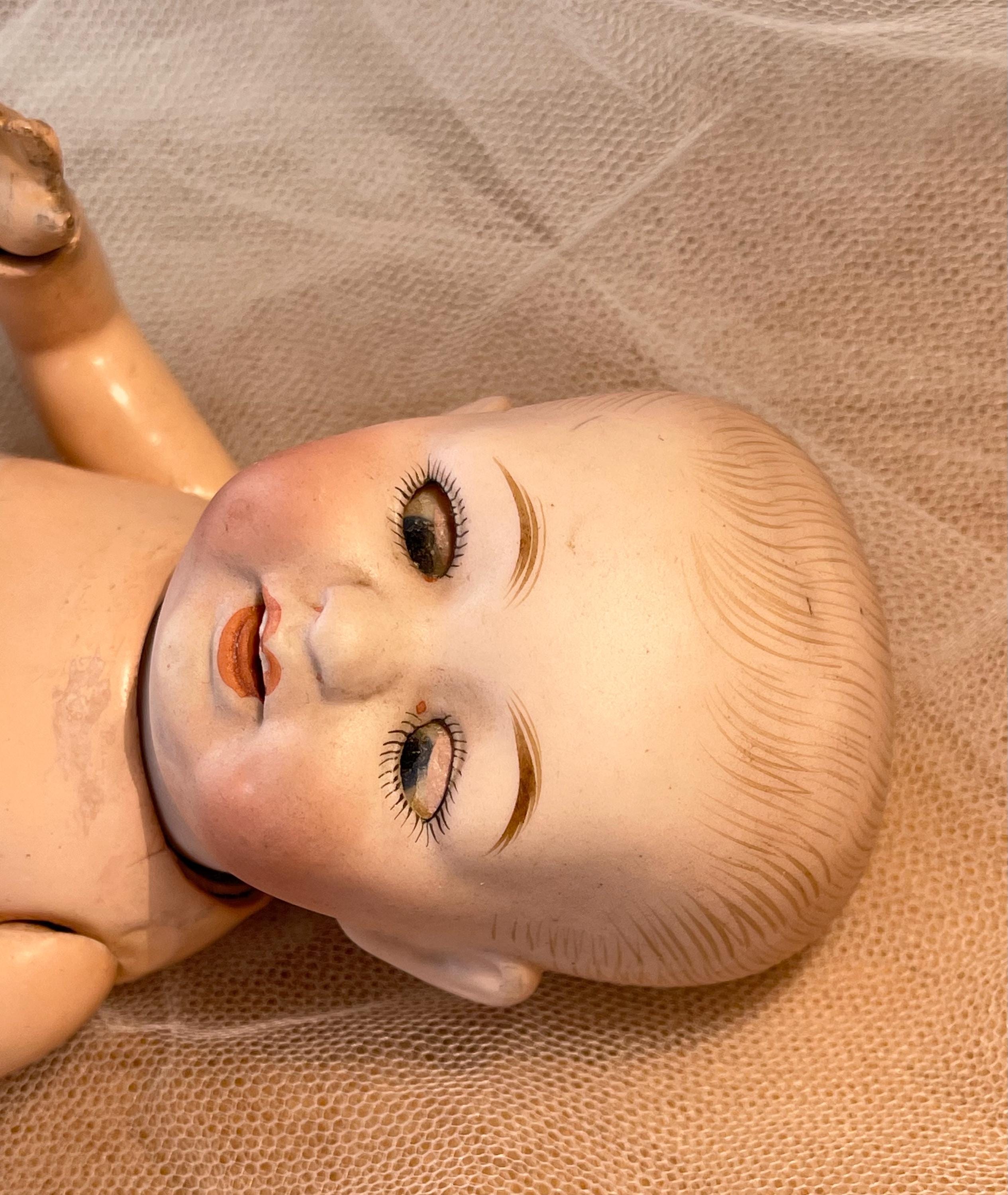 Antique Cross-eyed, Seated Boy Doll - 1912 - Germany - Etsy