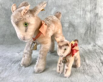 Vintage Steiff Zicky Goat With Bell and Bow ALL Ids - Etsy