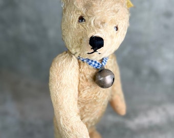 Steiff Original Teddy Bear 9 Inches Vintage Made 1965 Blonde