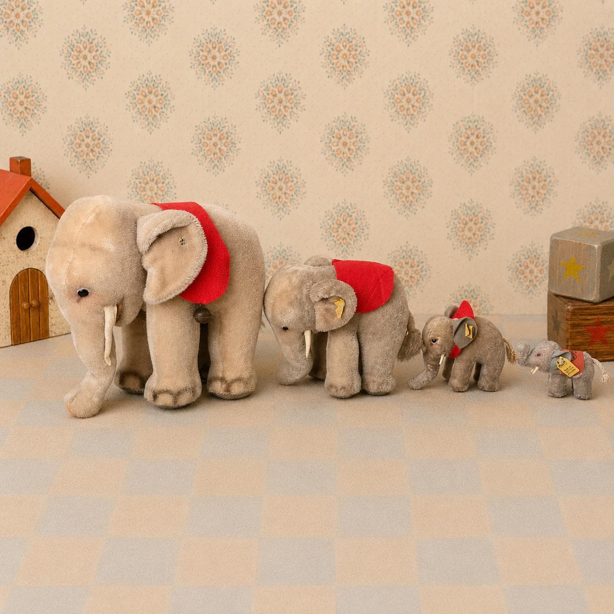 Vintage Steiff Elephant - Etsy