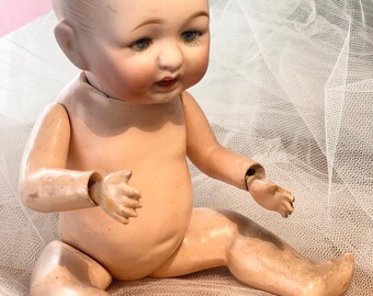 Antique Cross-eyed, Seated Boy Doll - 1912 - Germany - Etsy