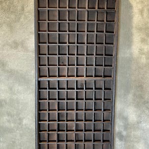 Antique Large French Wooden Printers Tray Printers Letter Press Drawer Shadow Box EMTY