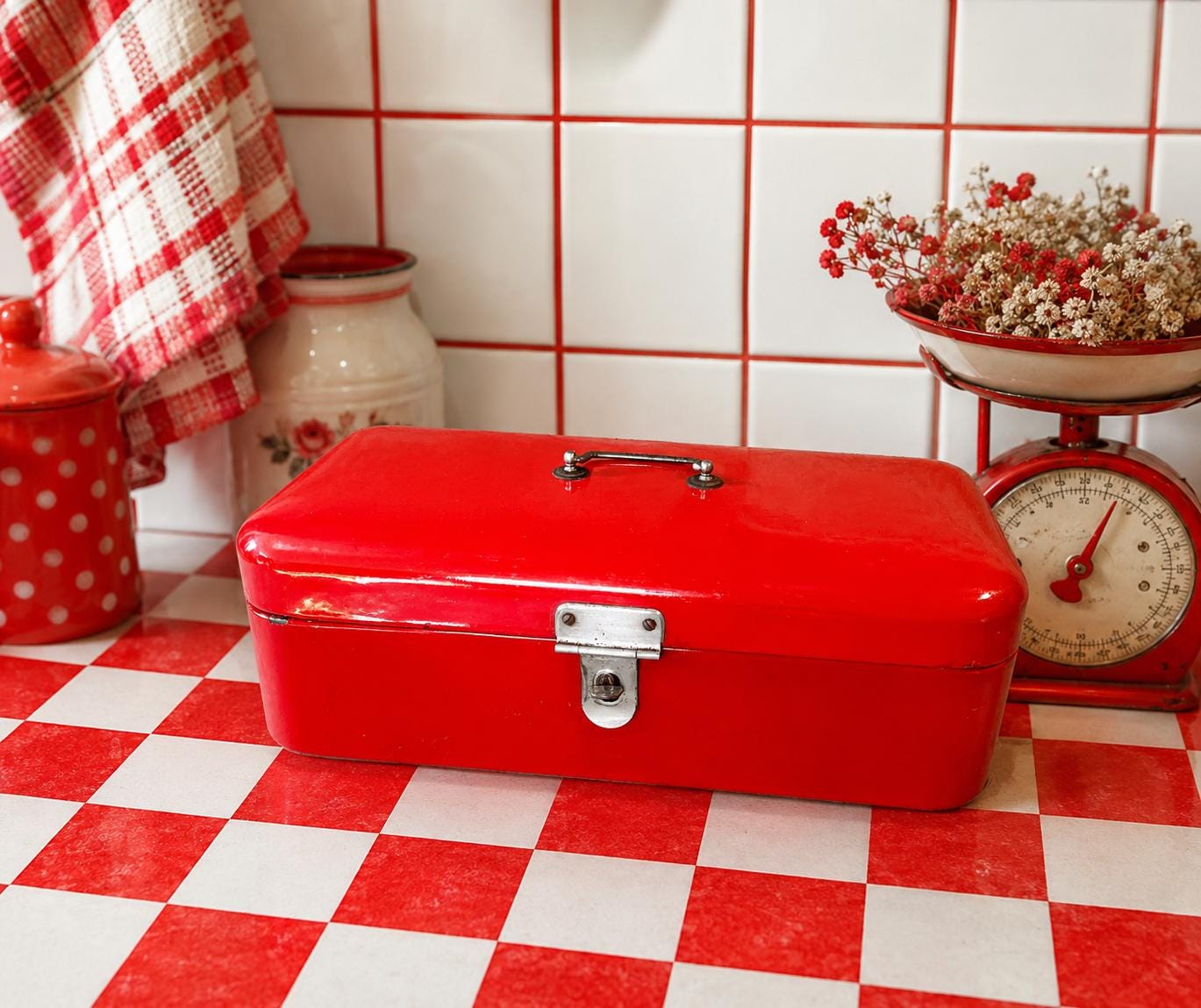 Enamel Bread Box - Etsy