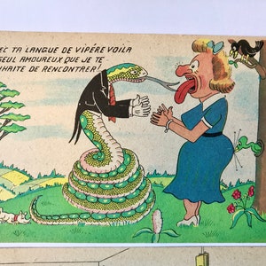 conjunto de 3 postais franceses coloridos não escritos de 1935