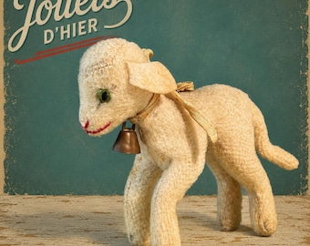Steiff Vintage White Mohair Sheep 