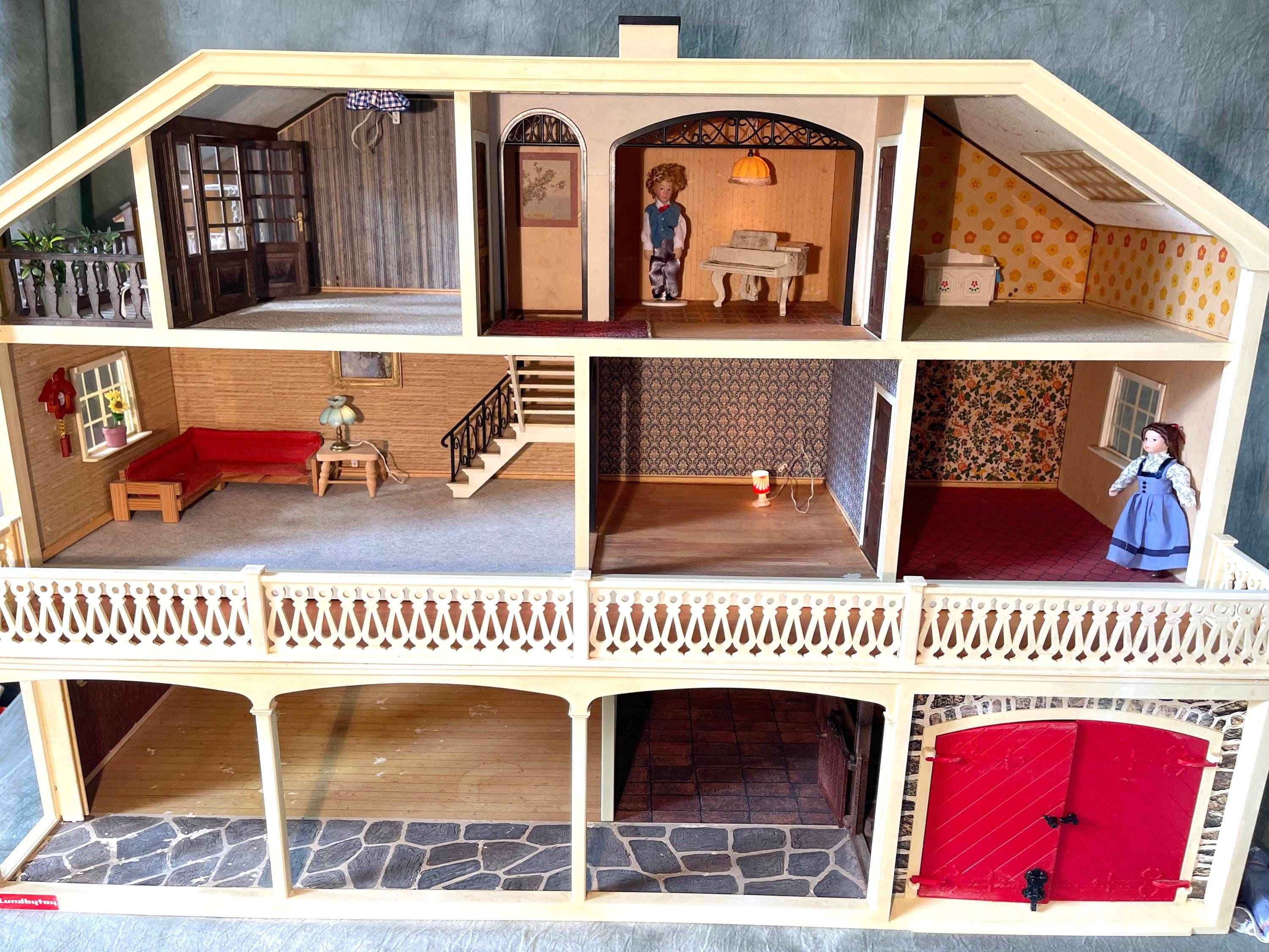 Vintage Lundby Stockholm Dollhouse 1976: With a Lot of Extra's! - Etsy