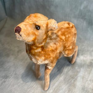 Vintage Steiff Velvet Doe Deer: 1930s German Plush Toy
