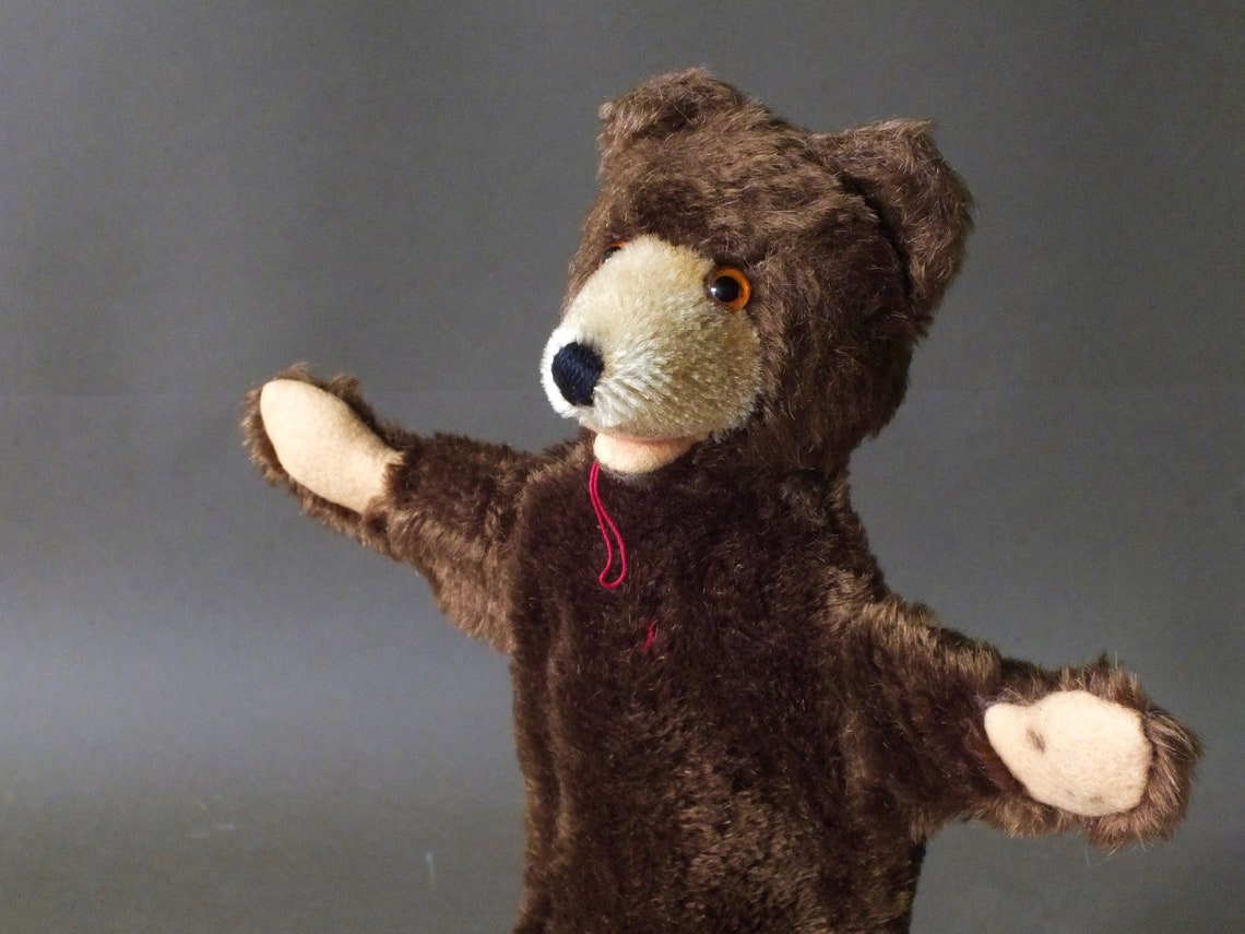 Steiff Brown Bear Hand Puppet Teddy Baby Etsy