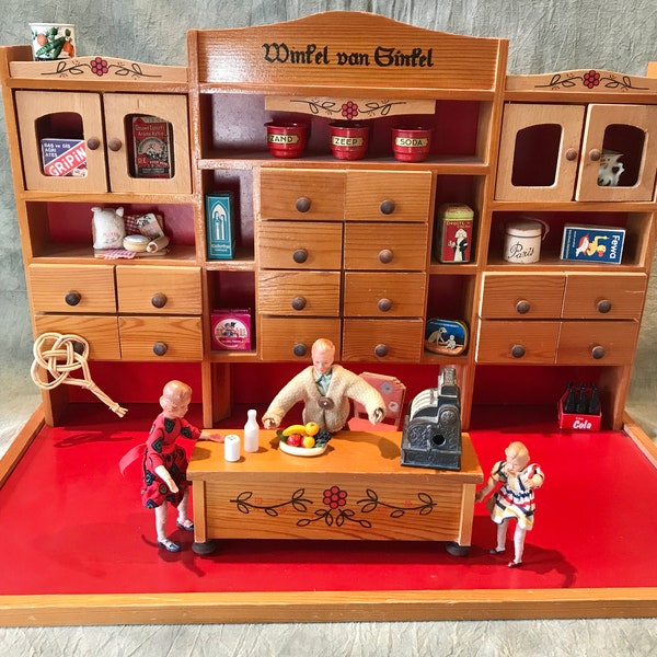 Dutch Vintage toy grocery shop