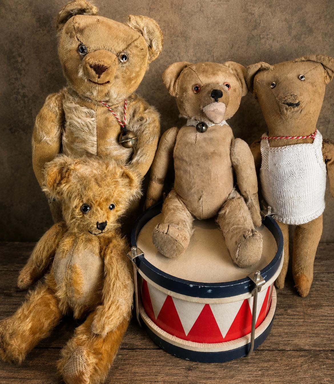 Antique German Mohair Teddy Bear: 1920s Collectible Jointed Bear