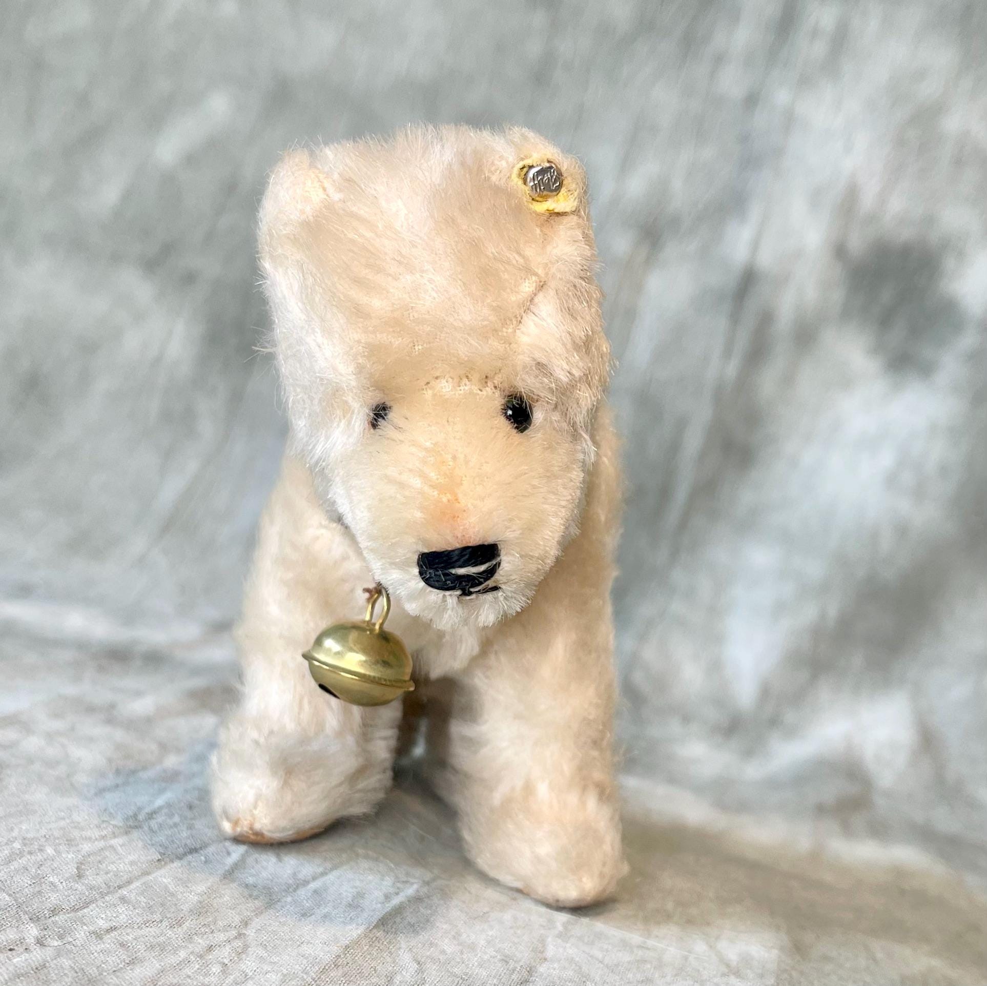 Vintage Steiff Polar Bear With Silver Button, Original Collar - Etsy