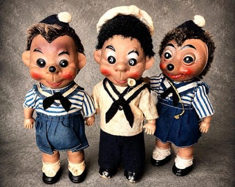 1950年代 ドイツ製 Steiff ハリネズミ人形 3体セット ヴィンテージ